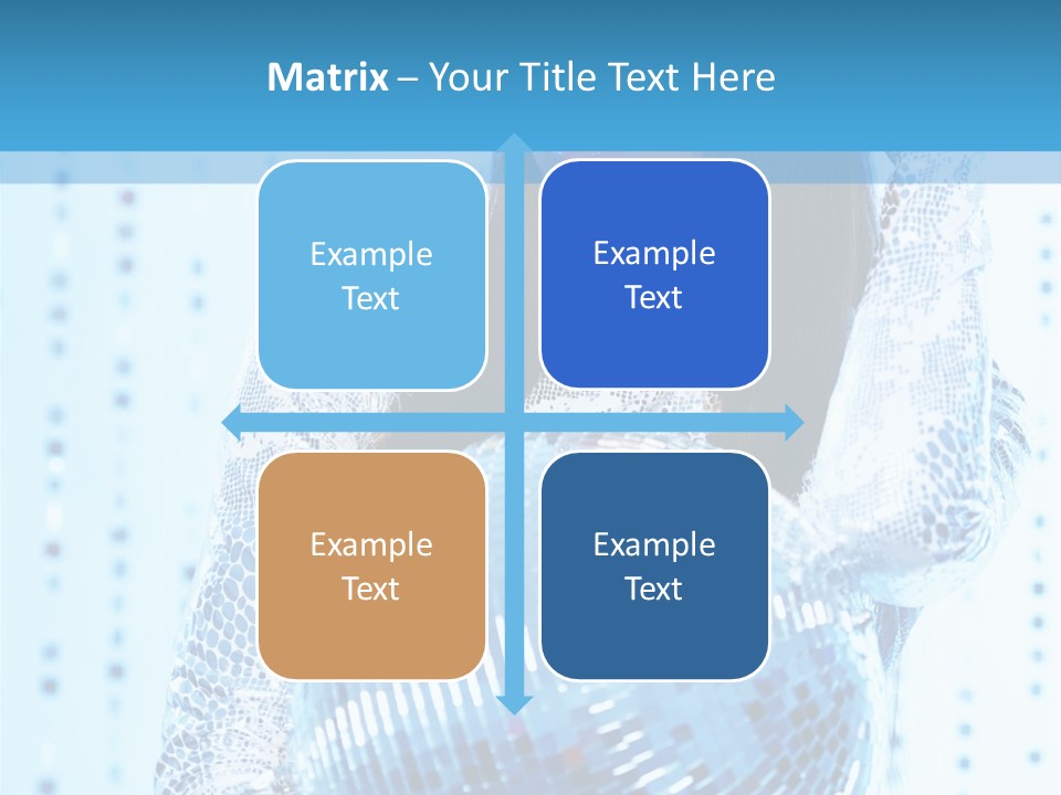 Fashion Bokeh Person PowerPoint Template