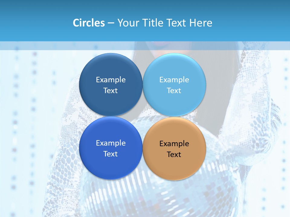 Fashion Bokeh Person PowerPoint Template