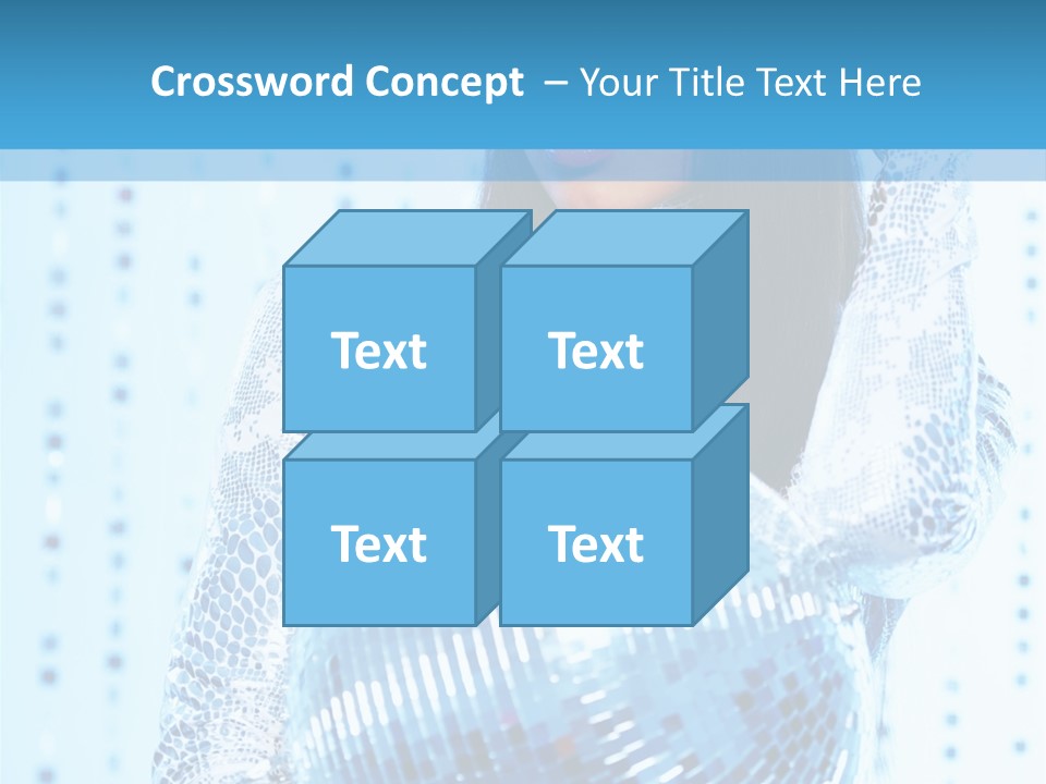 Fashion Bokeh Person PowerPoint Template