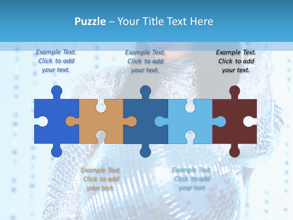 Fashion Bokeh Person PowerPoint Template