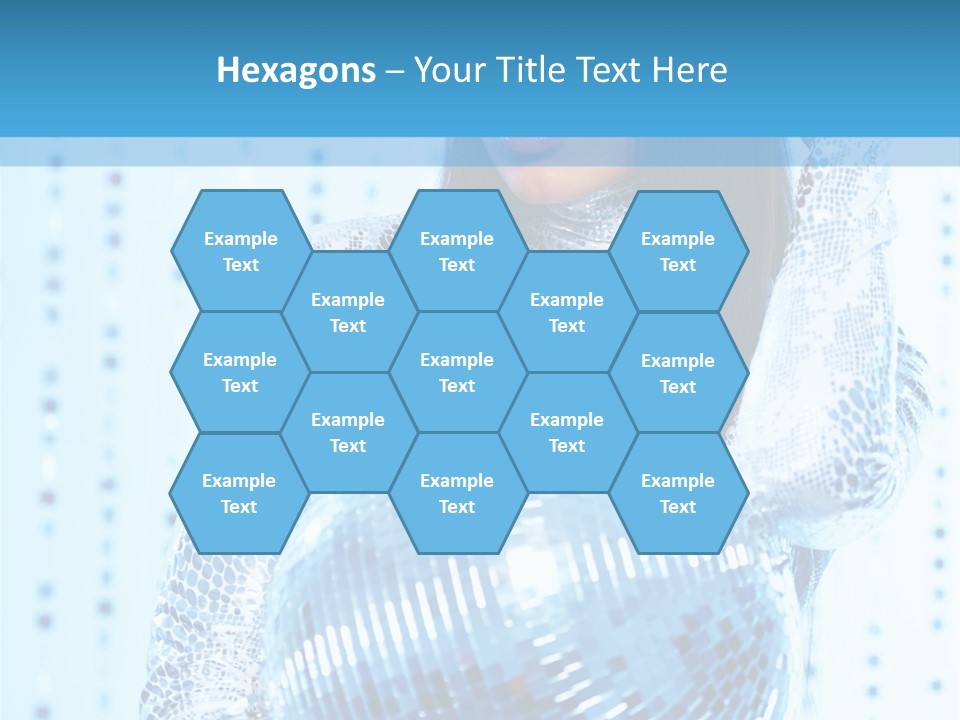 Fashion Bokeh Person PowerPoint Template