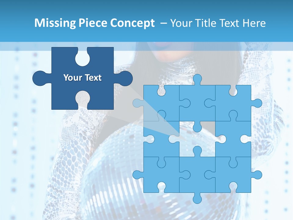 Fashion Bokeh Person PowerPoint Template