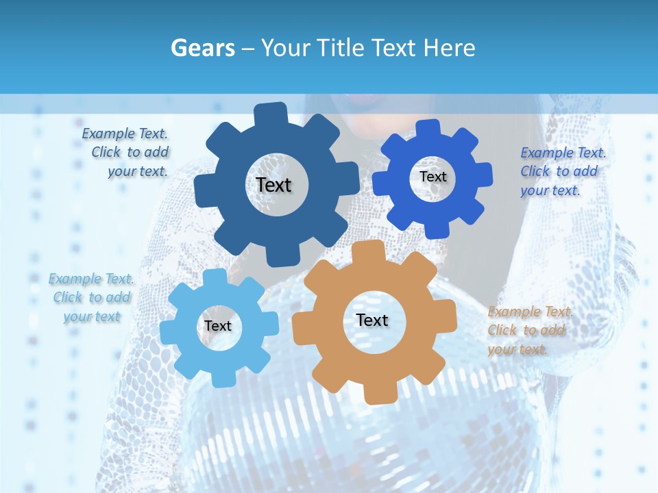 Fashion Bokeh Person PowerPoint Template