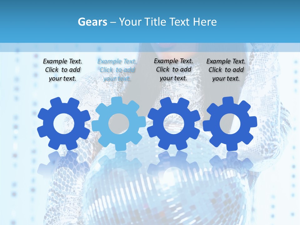 Fashion Bokeh Person PowerPoint Template