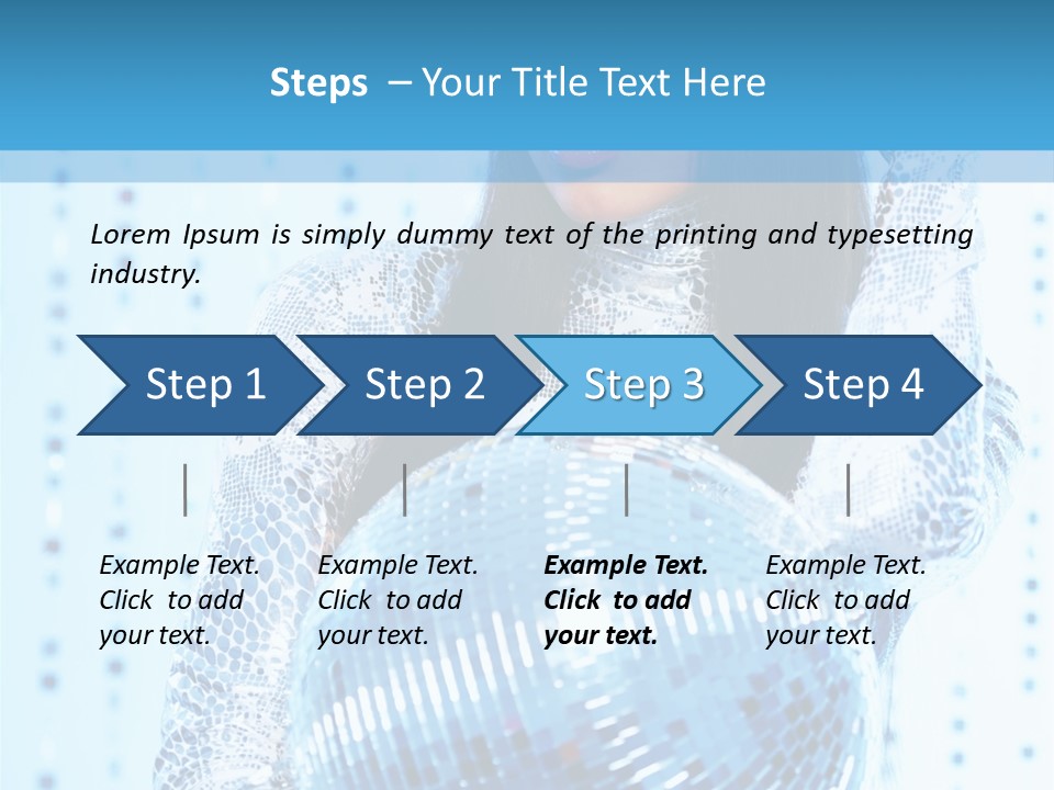 Fashion Bokeh Person PowerPoint Template