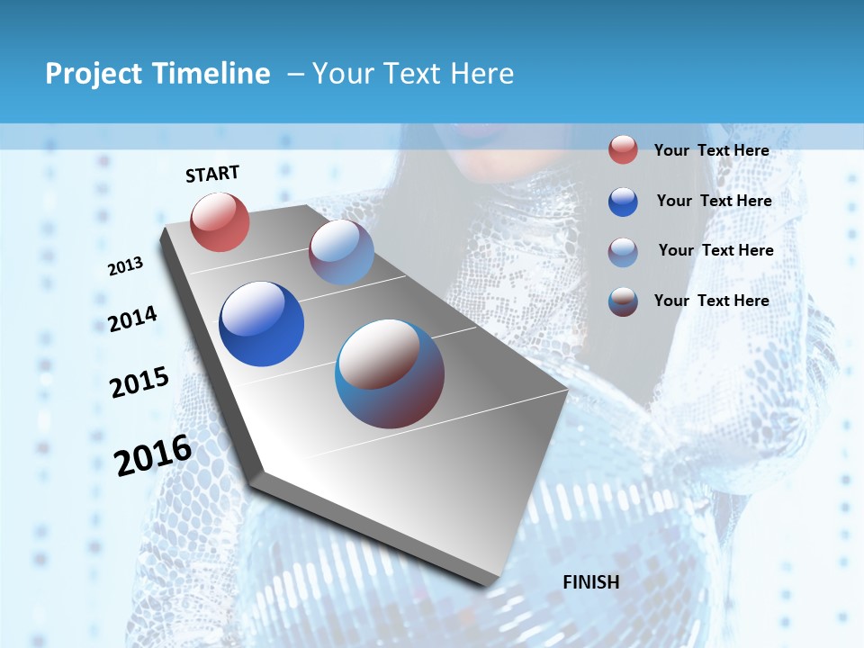 Fashion Bokeh Person PowerPoint Template