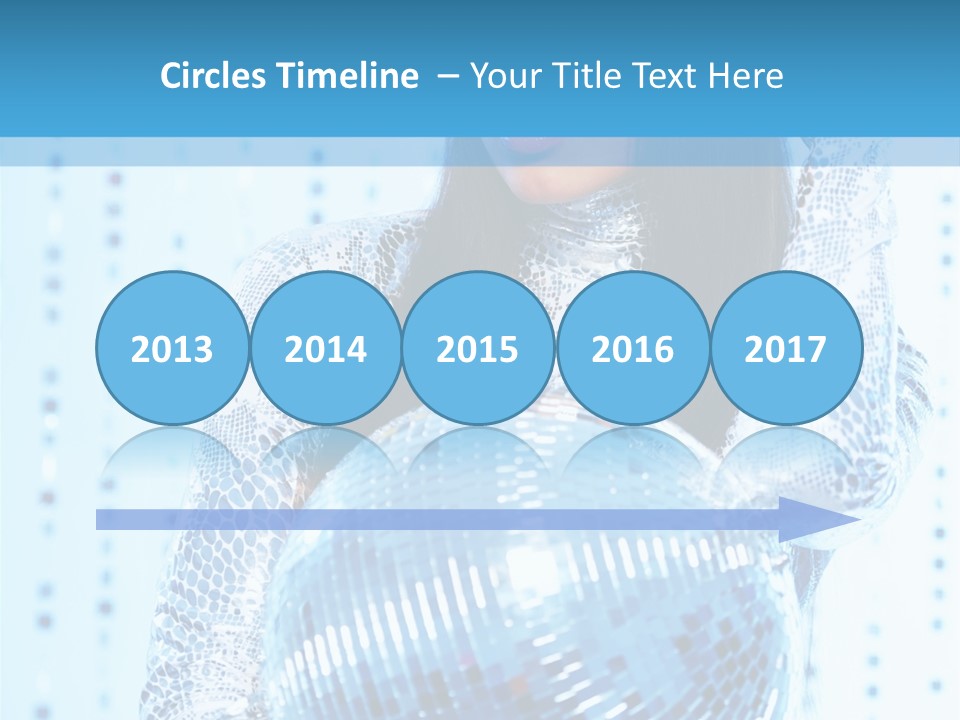 Fashion Bokeh Person PowerPoint Template