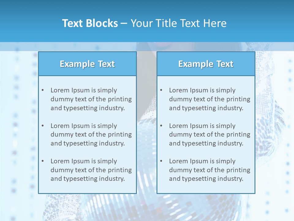 Fashion Bokeh Person PowerPoint Template
