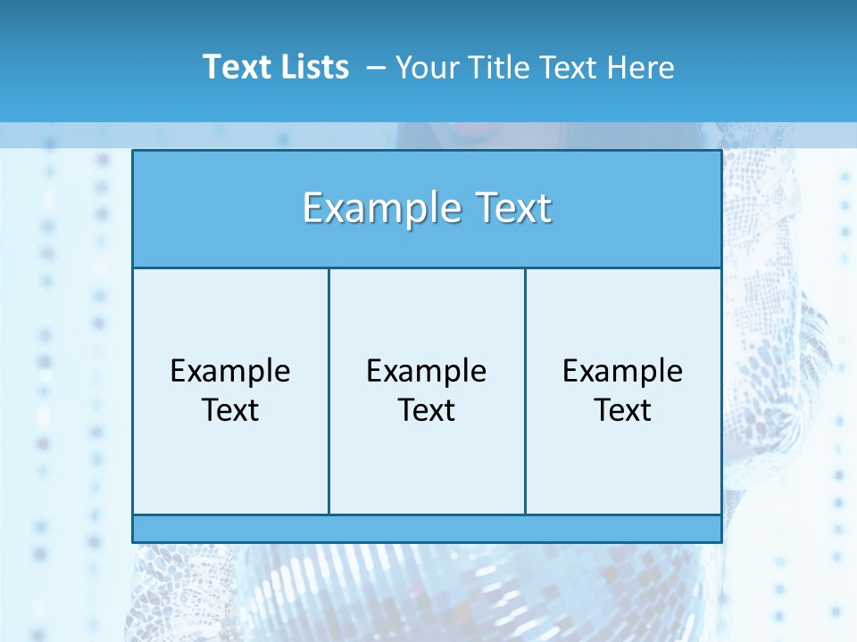 Fashion Bokeh Person PowerPoint Template