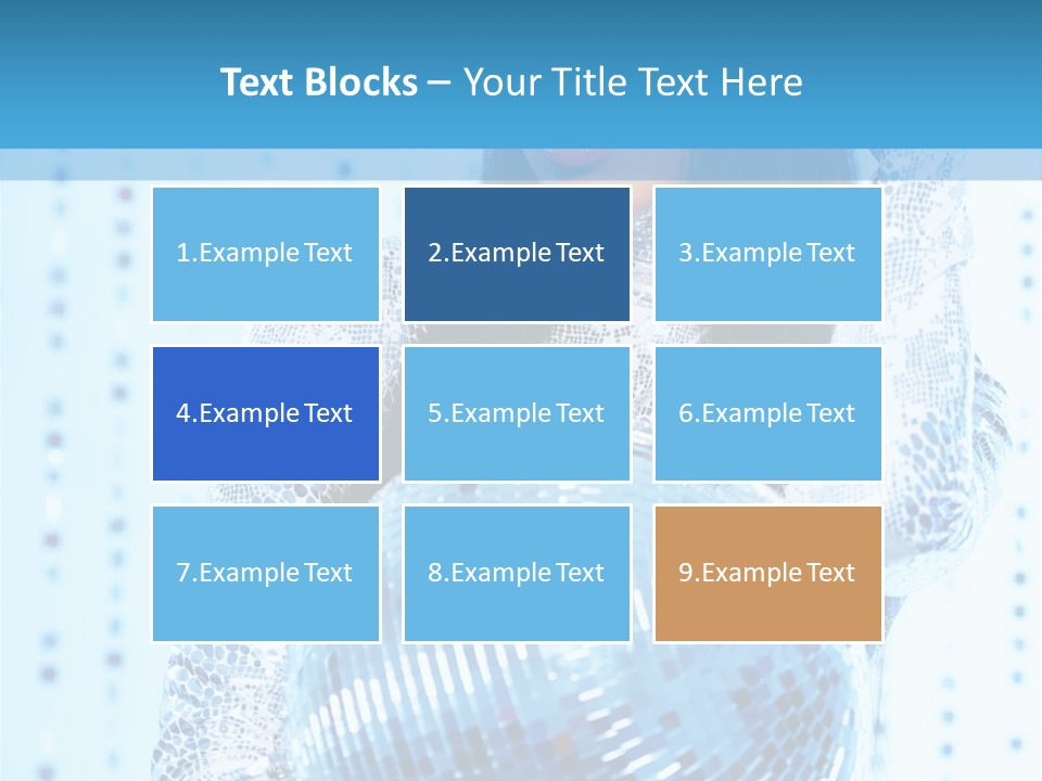 Fashion Bokeh Person PowerPoint Template