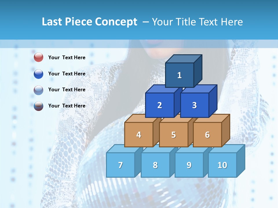 Fashion Bokeh Person PowerPoint Template