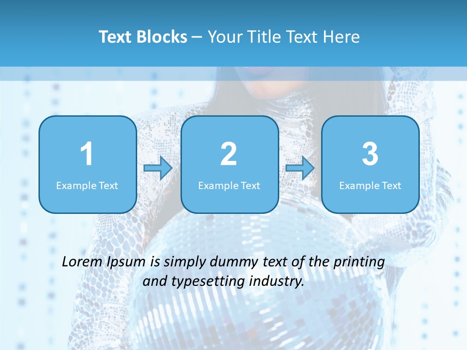 Fashion Bokeh Person PowerPoint Template