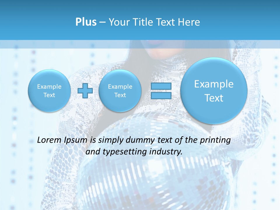 Fashion Bokeh Person PowerPoint Template