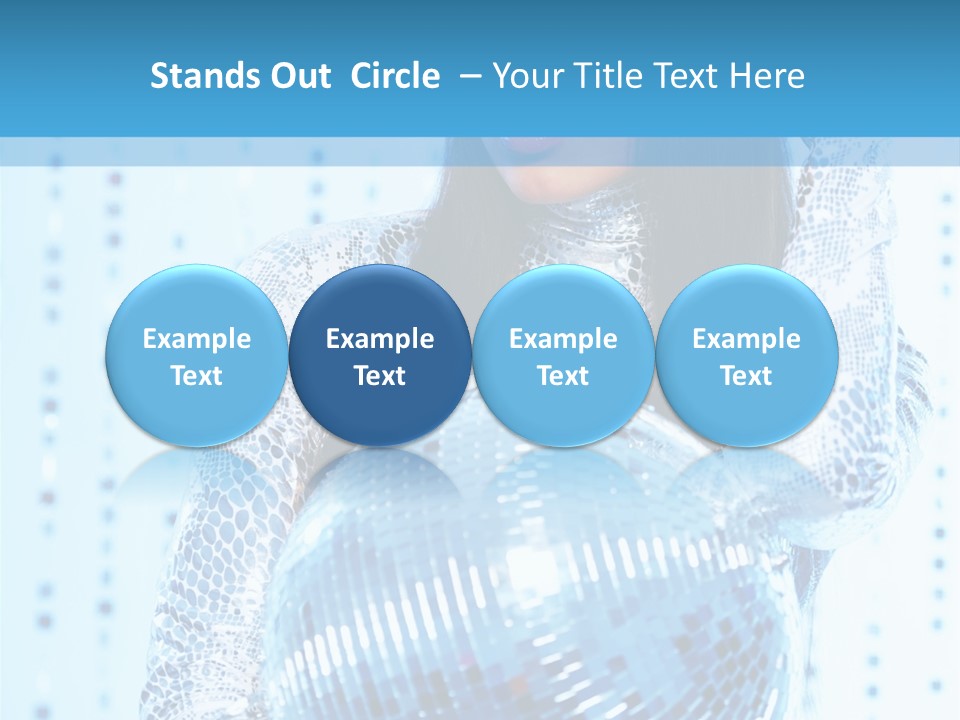 Fashion Bokeh Person PowerPoint Template