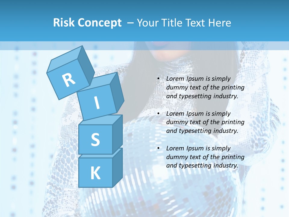 Fashion Bokeh Person PowerPoint Template