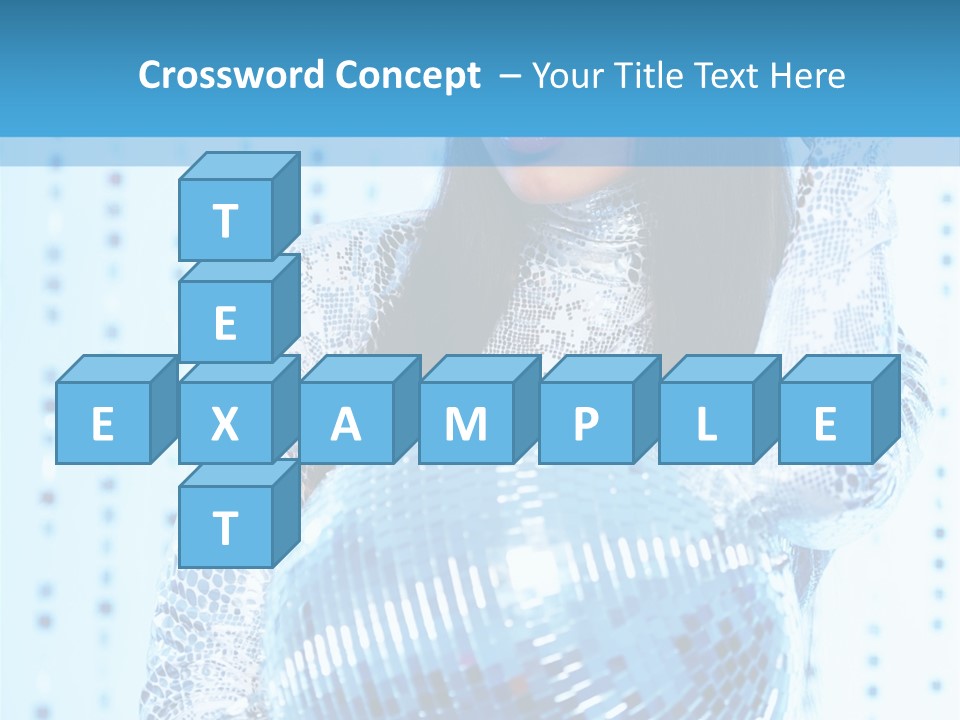 Fashion Bokeh Person PowerPoint Template