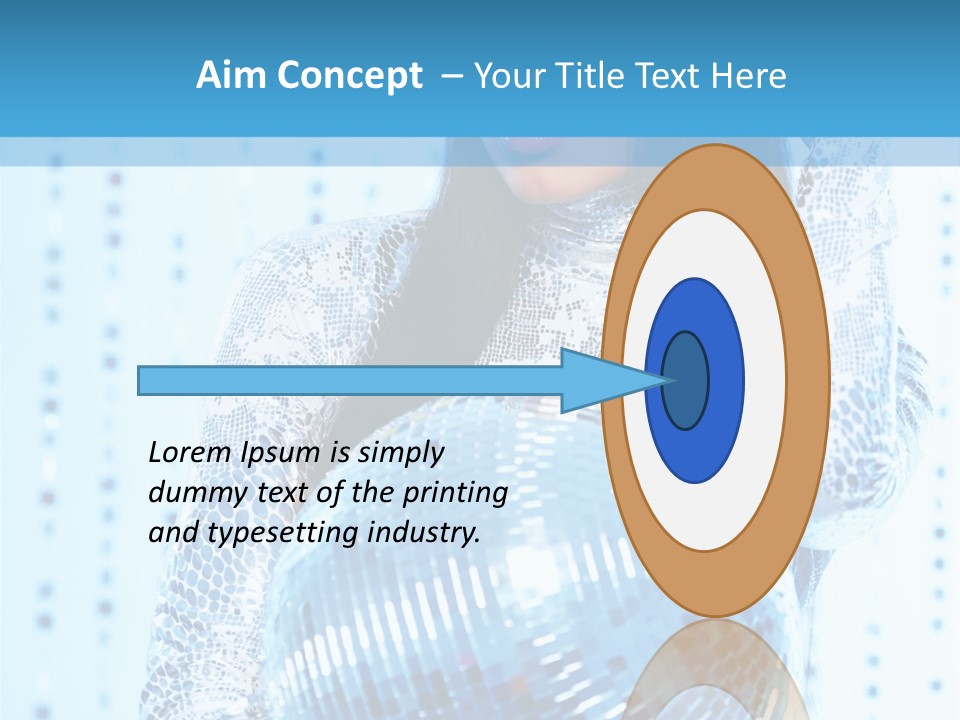 Fashion Bokeh Person PowerPoint Template