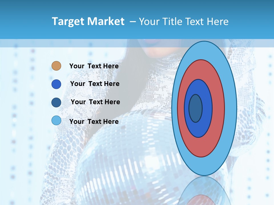 Fashion Bokeh Person PowerPoint Template