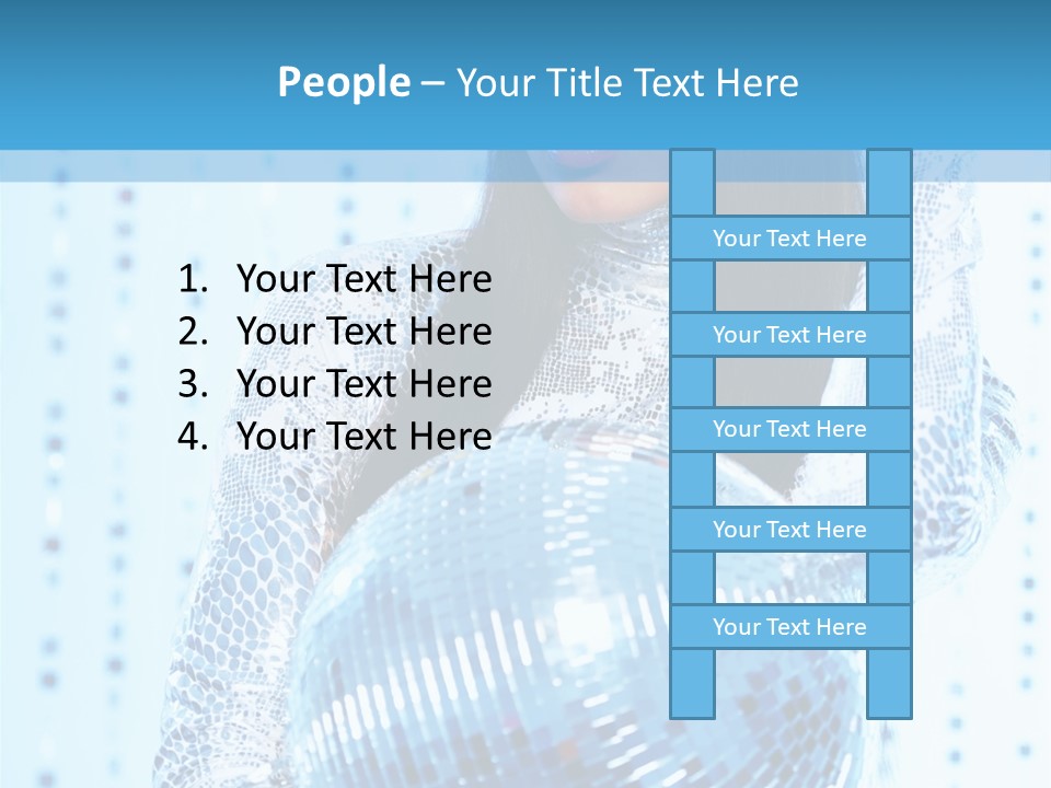 Fashion Bokeh Person PowerPoint Template