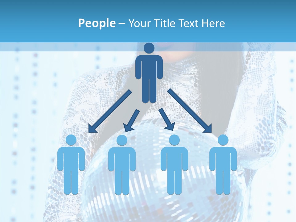 Fashion Bokeh Person PowerPoint Template