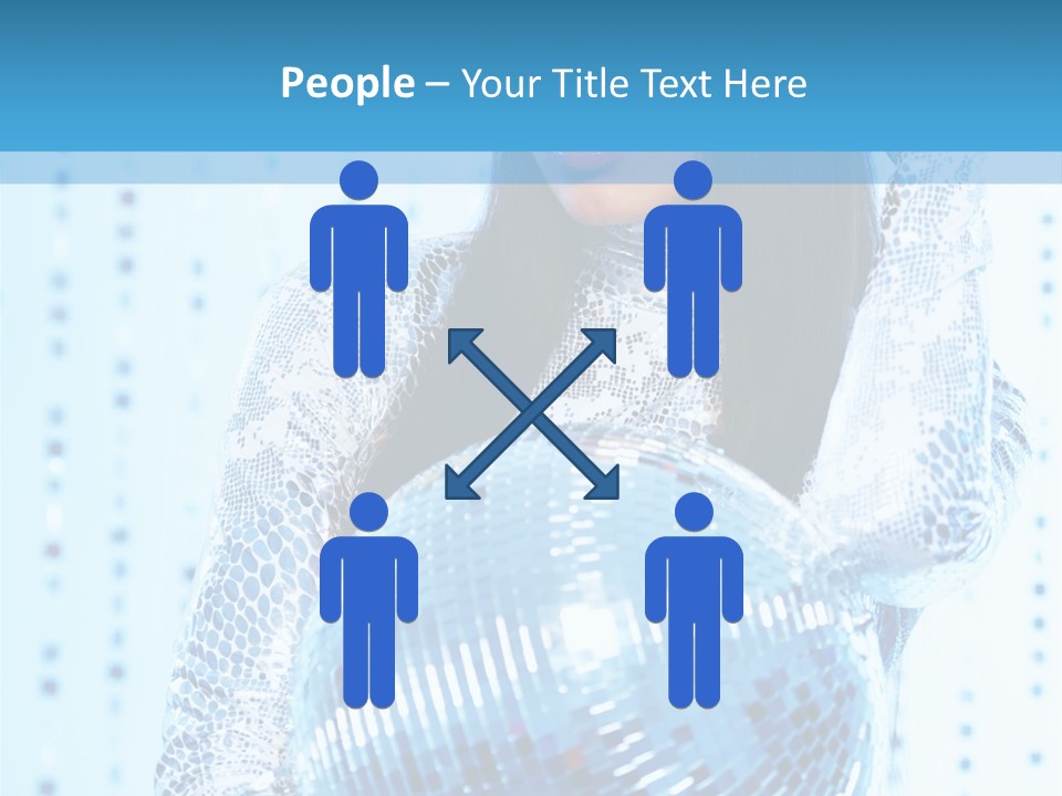 Fashion Bokeh Person PowerPoint Template