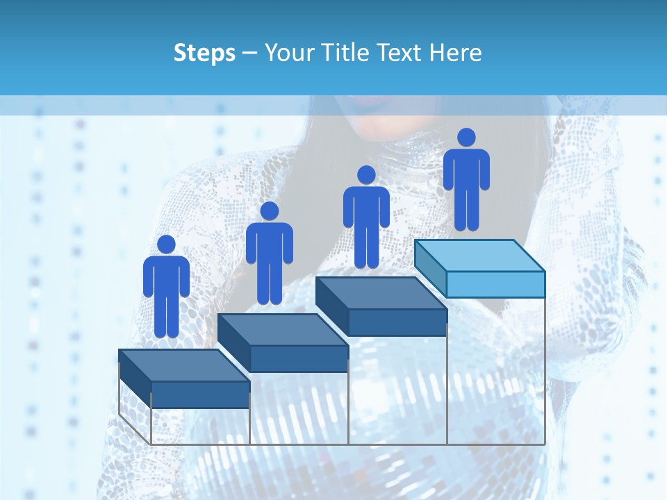 Fashion Bokeh Person PowerPoint Template