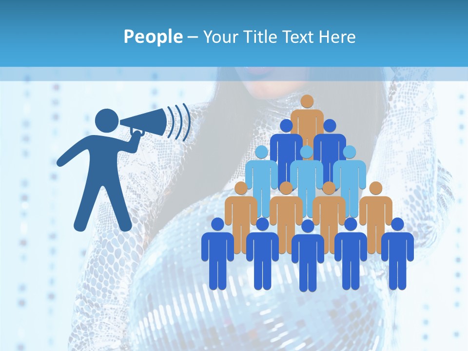 Fashion Bokeh Person PowerPoint Template