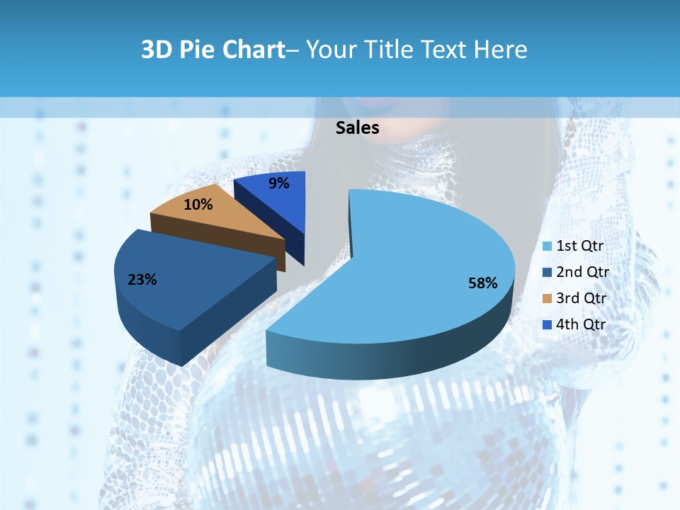 Fashion Bokeh Person PowerPoint Template