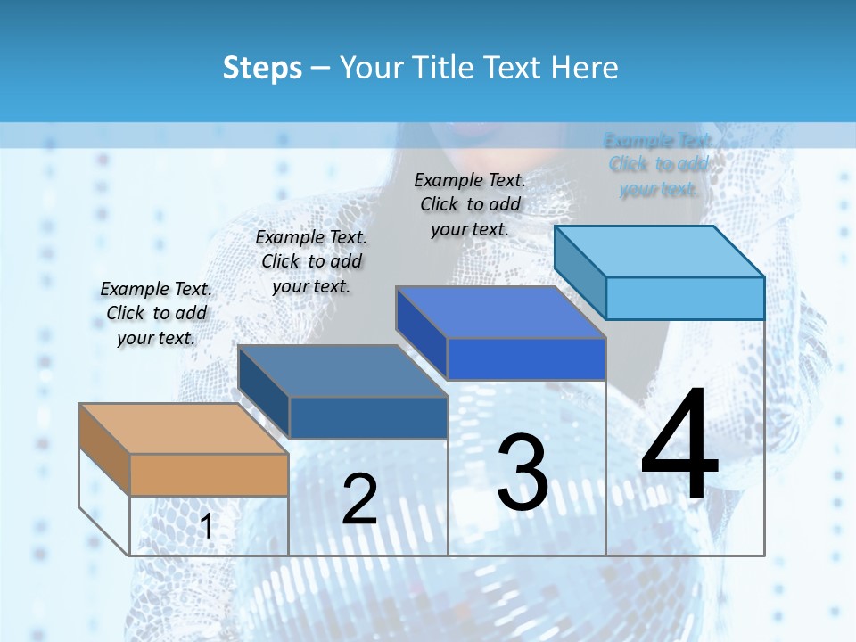 Fashion Bokeh Person PowerPoint Template