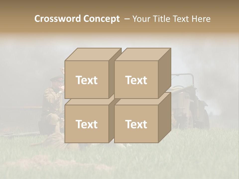 Defense Combat Warrior PowerPoint Template