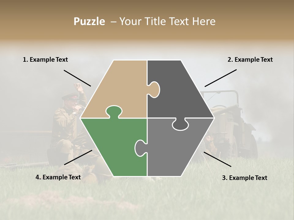 Defense Combat Warrior PowerPoint Template