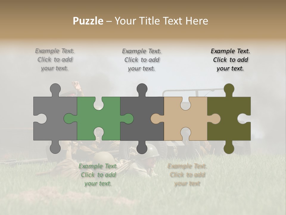 Defense Combat Warrior PowerPoint Template