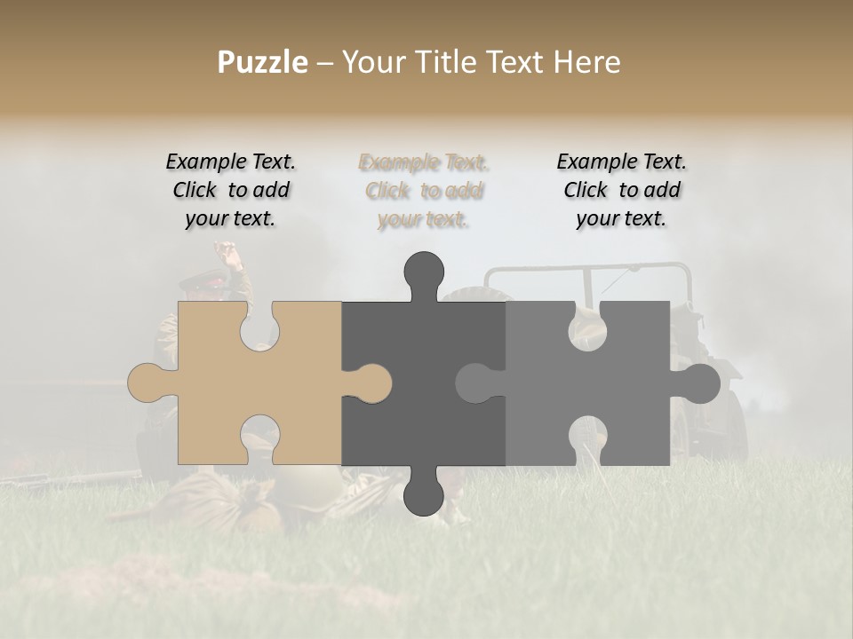 Defense Combat Warrior PowerPoint Template