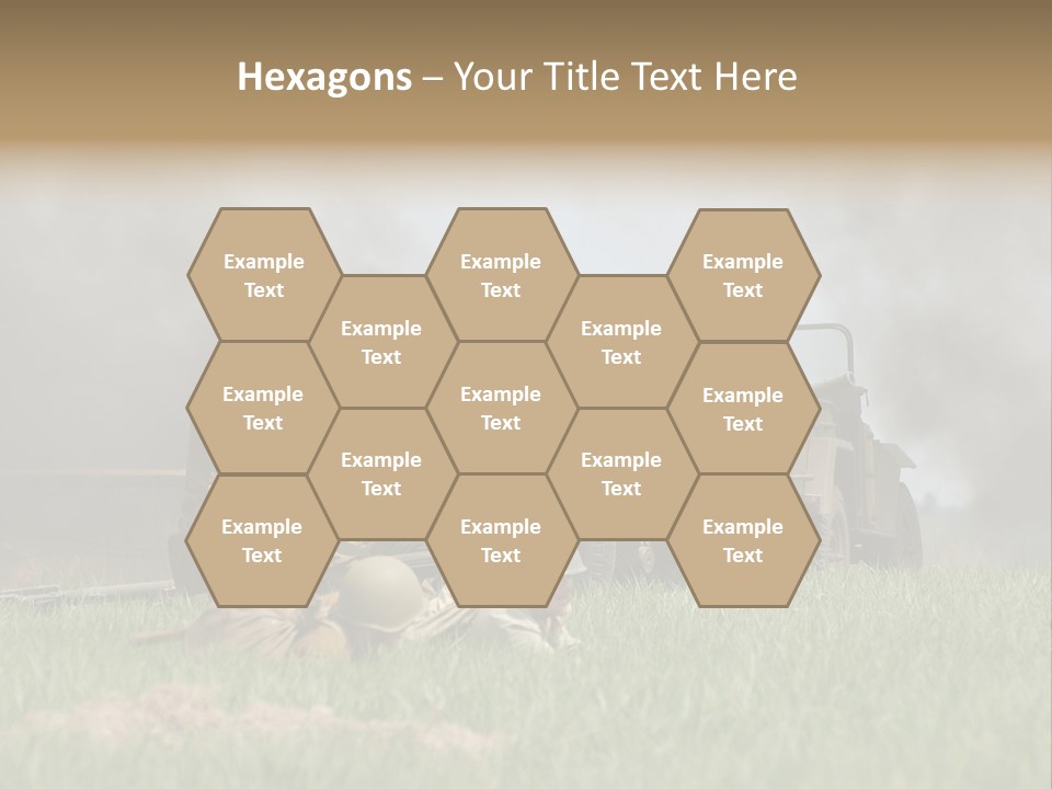 Defense Combat Warrior PowerPoint Template
