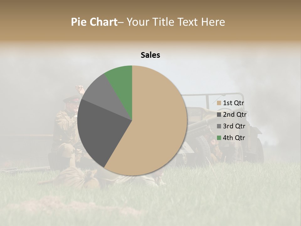 Defense Combat Warrior PowerPoint Template