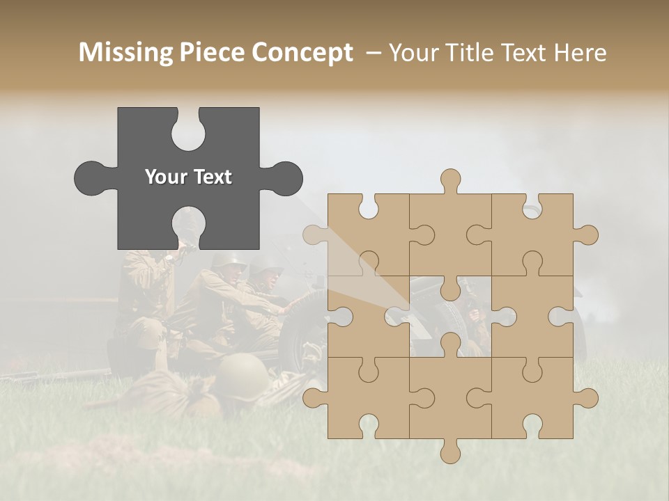 Defense Combat Warrior PowerPoint Template