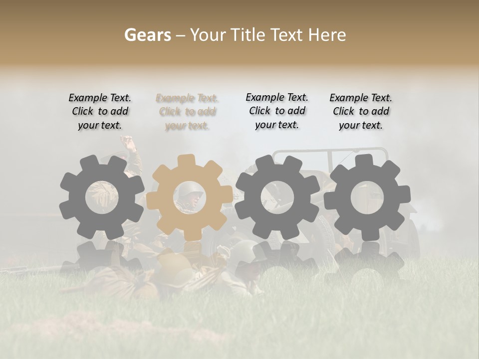 Defense Combat Warrior PowerPoint Template