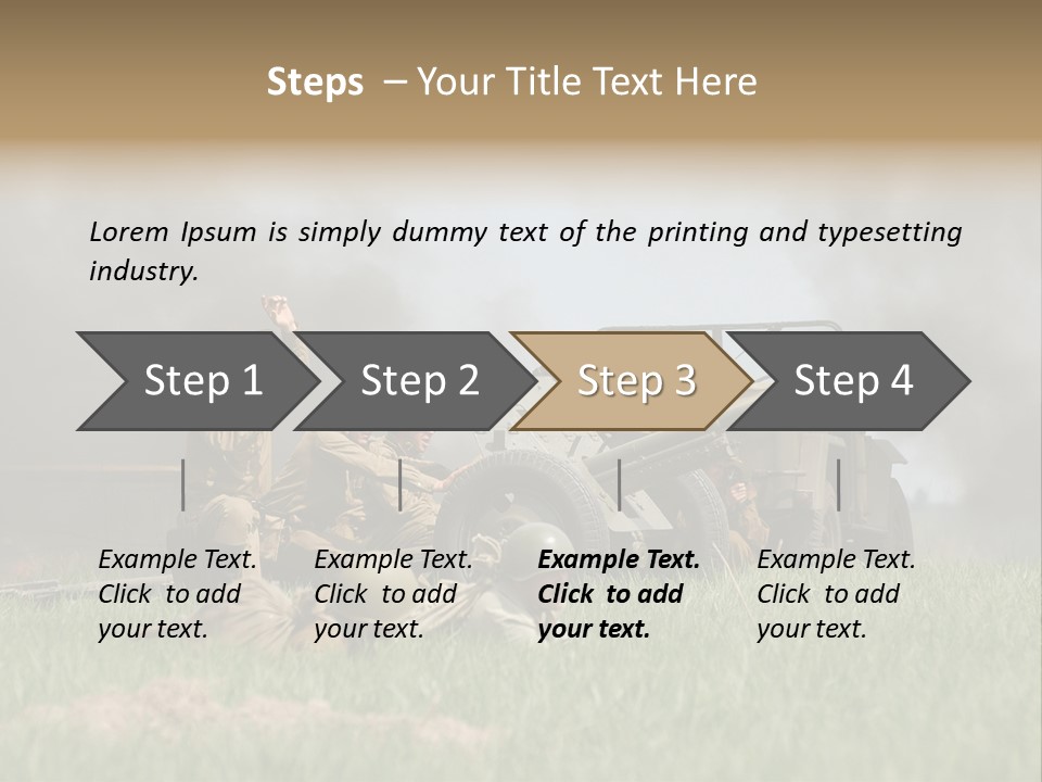 Defense Combat Warrior PowerPoint Template