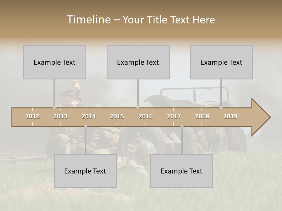 Defense Combat Warrior PowerPoint Template