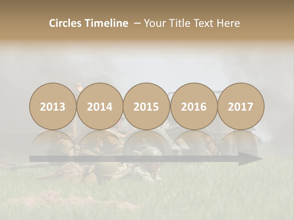 Defense Combat Warrior PowerPoint Template