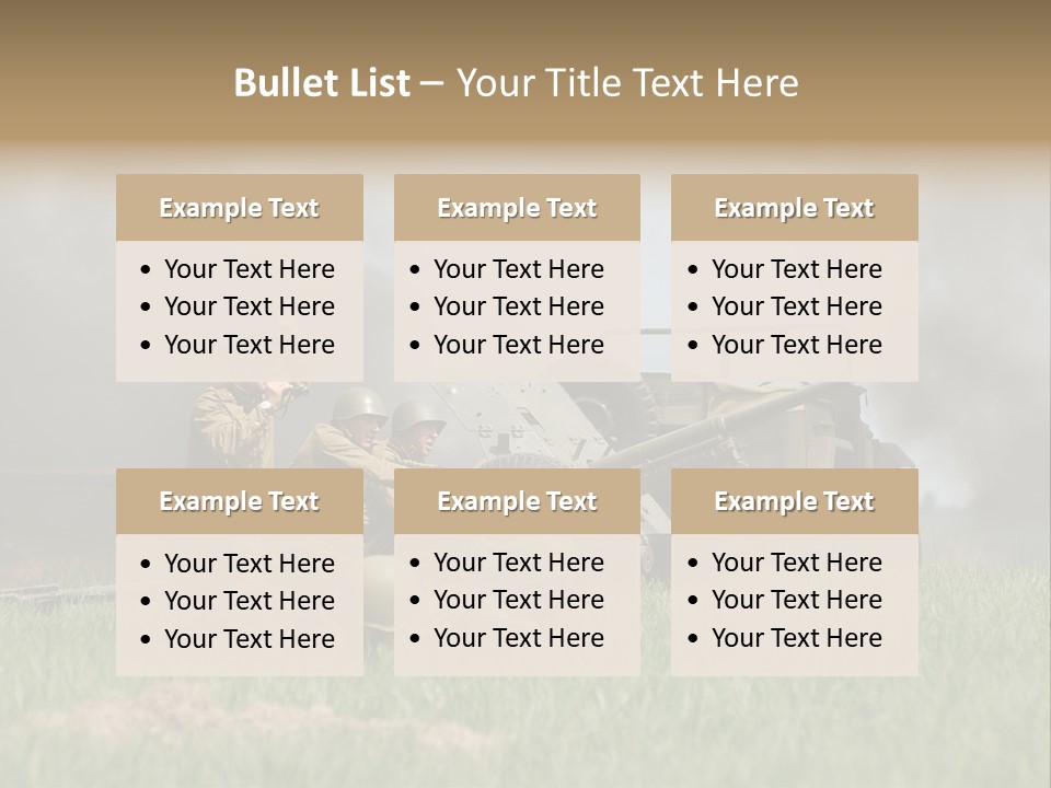 Defense Combat Warrior PowerPoint Template