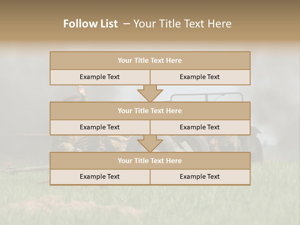 Defense Combat Warrior PowerPoint Template