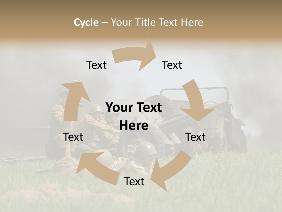 Defense Combat Warrior PowerPoint Template