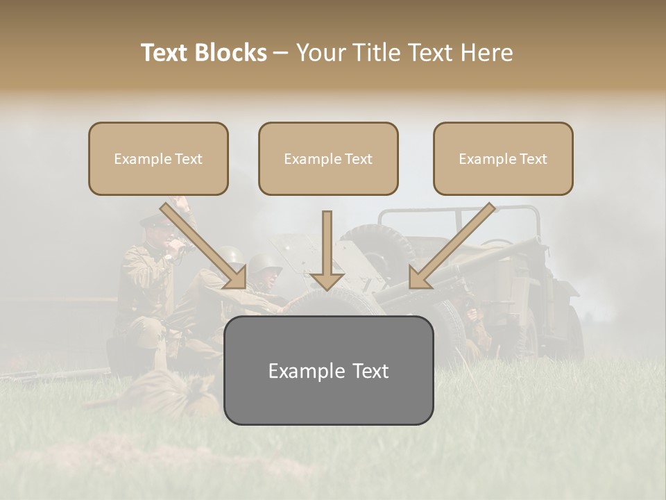 Defense Combat Warrior PowerPoint Template