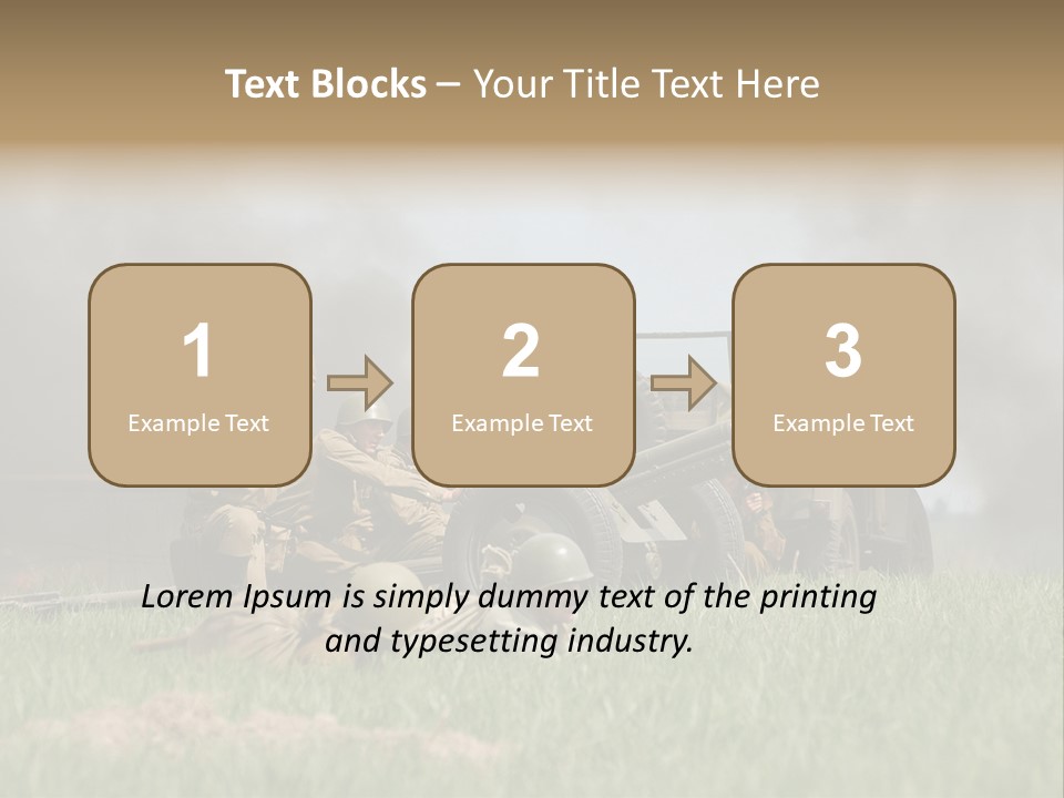 Defense Combat Warrior PowerPoint Template