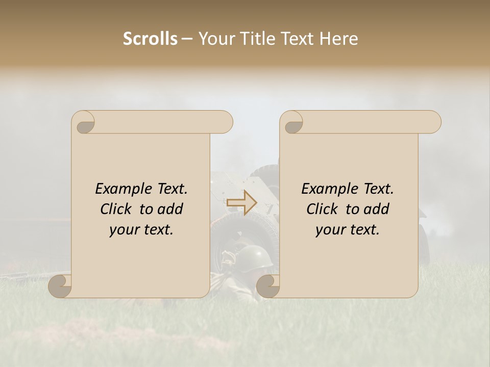 Defense Combat Warrior PowerPoint Template