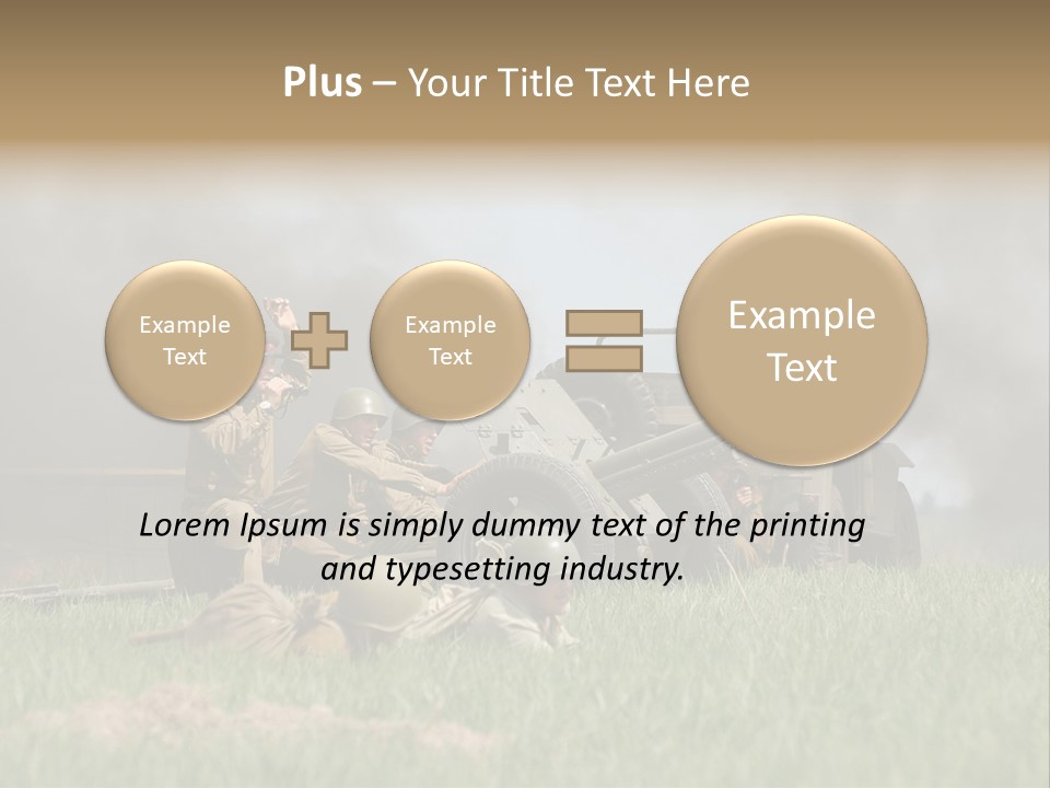 Defense Combat Warrior PowerPoint Template