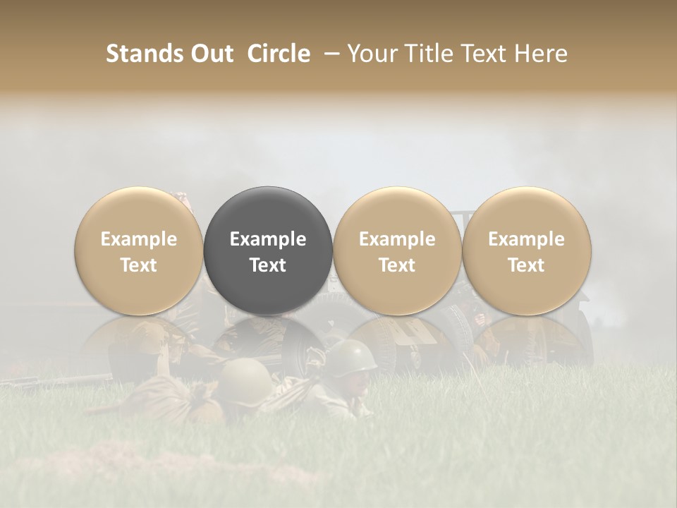 Defense Combat Warrior PowerPoint Template