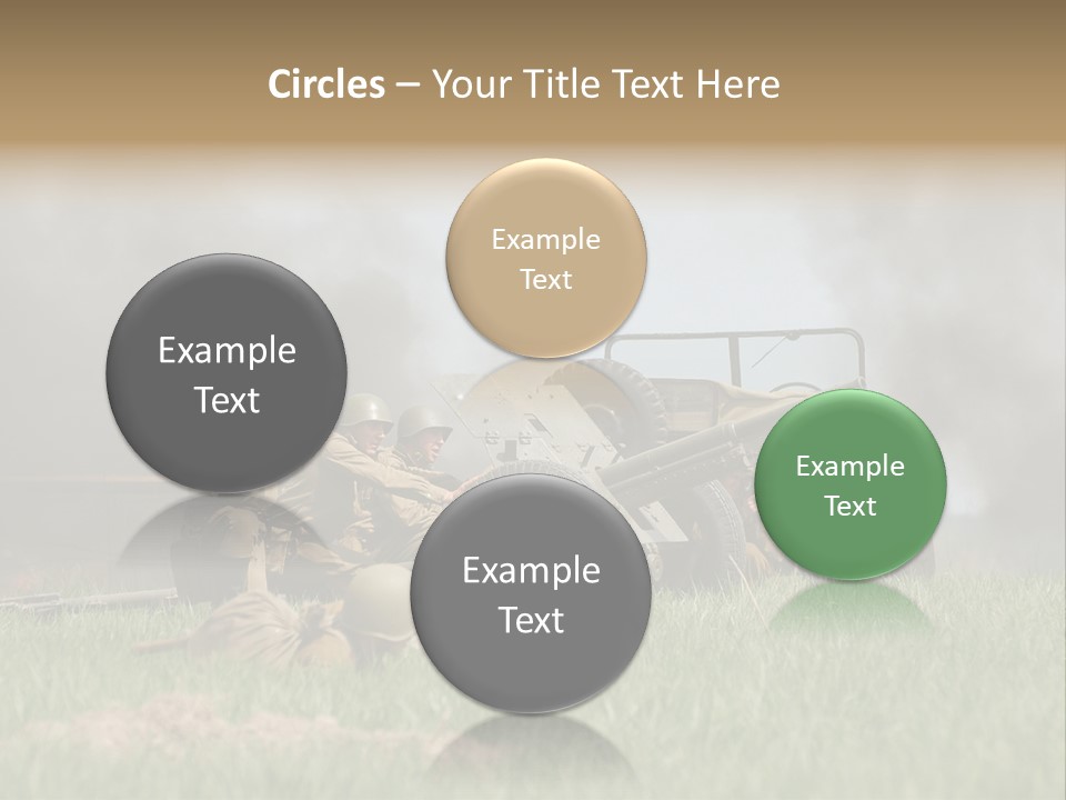 Defense Combat Warrior PowerPoint Template