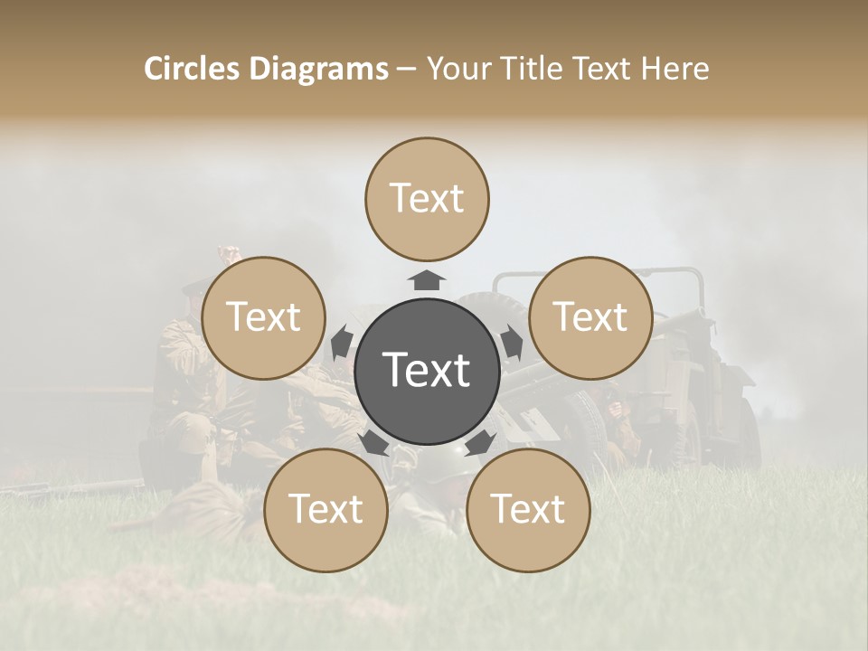 Defense Combat Warrior PowerPoint Template